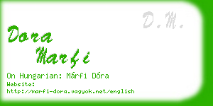 dora marfi business card